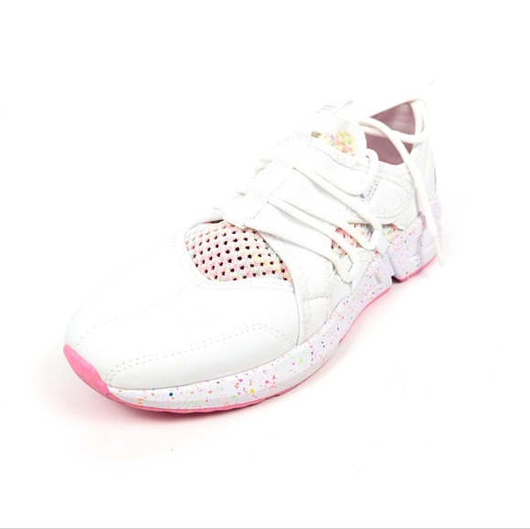 Fabletics White Pink Speckle Brookside Performance Sneaker Size 6.5 - Picture 2 of 10